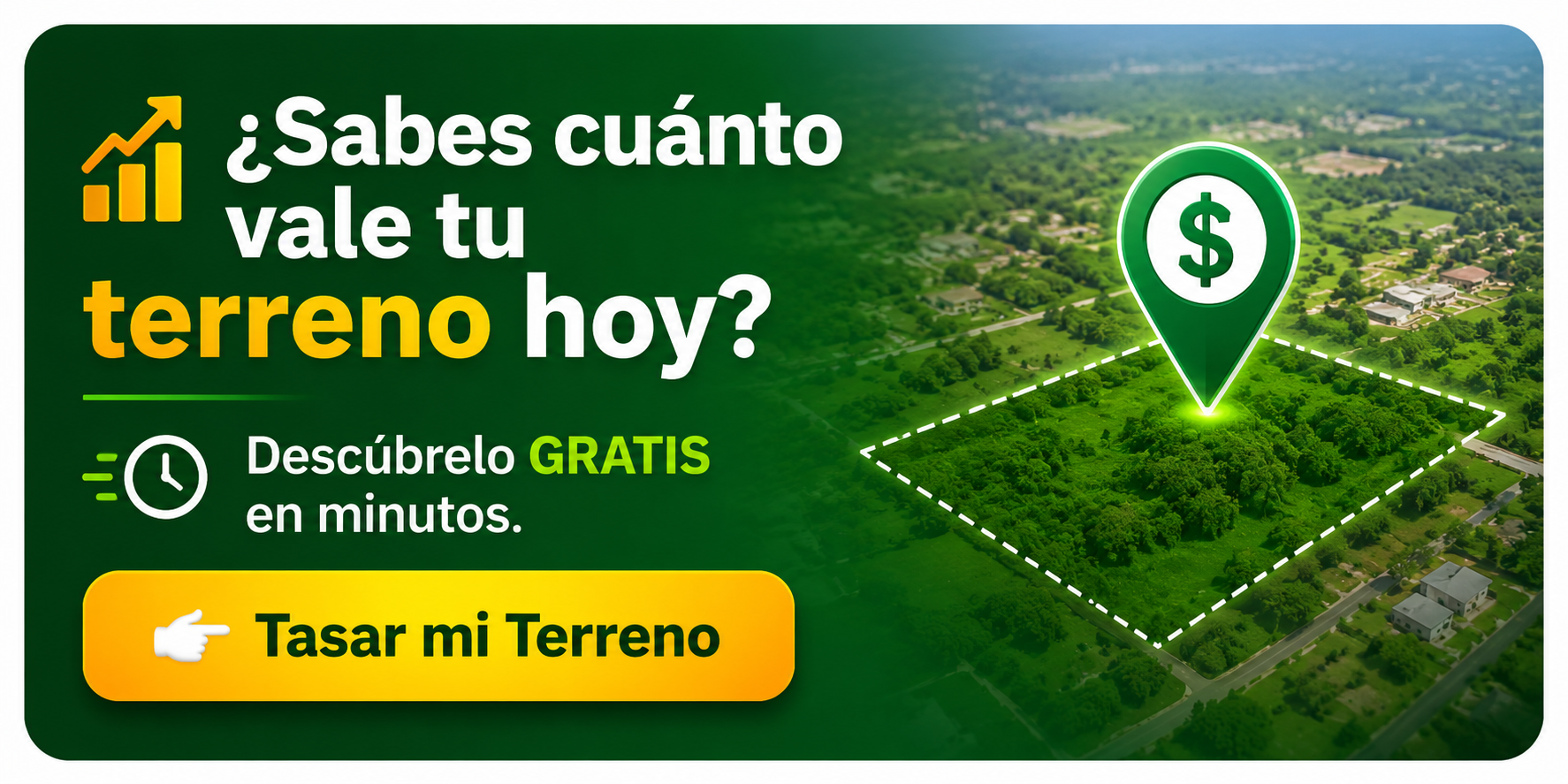 ¿Sabes cuánto vale tu terreno hoy?